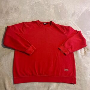 Vintage Everlast Red Crewneck Sweatshirt Men's Size Large Long Sleeve Pullover